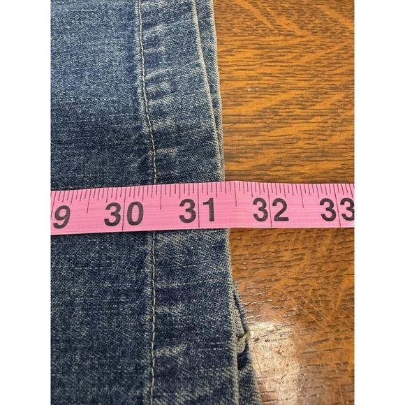 Vintage Field Gear Jacket Womens Large Blue Denim Button Front Long Coat 90s - Picture 6 of 6